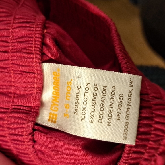 Gymboree girls 3-6 months red watermelon design pants Outlet NWT - Picture 3 of 7